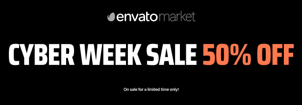 Cyber Week 50% Sale