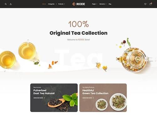 Riode WordPress Tea Template
