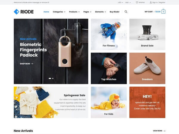 Riode html5 template demo-4