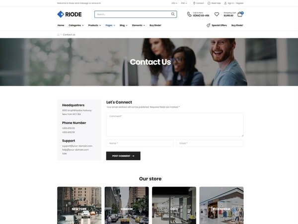 Riode react template