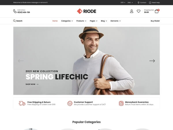 Riode react template demo-12