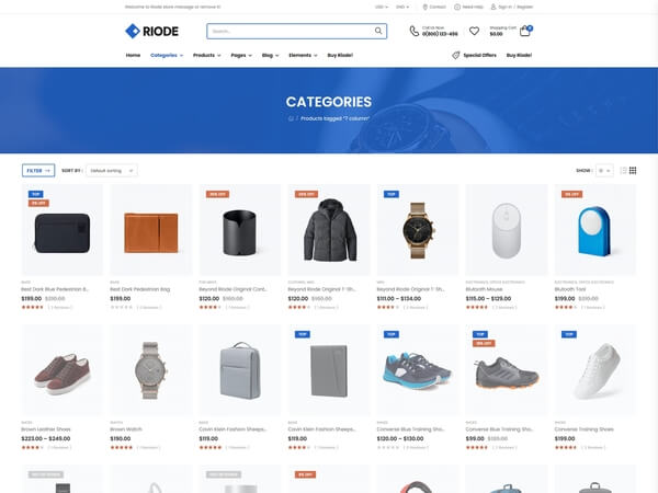 Riode react template