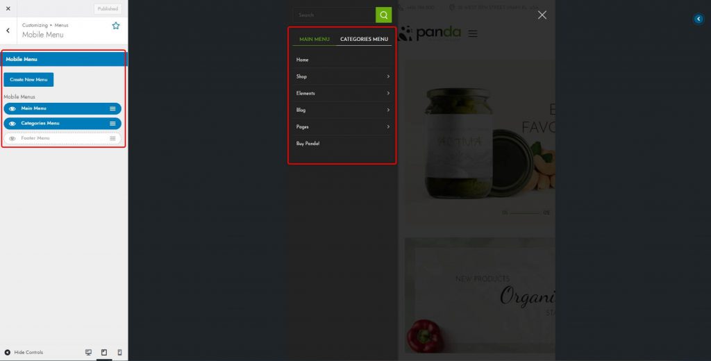 Mobile Menu