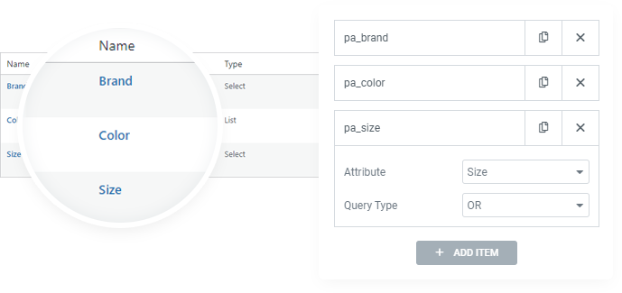 Attribute Filter - Elements