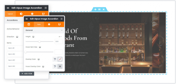 Image accordion element – Elements