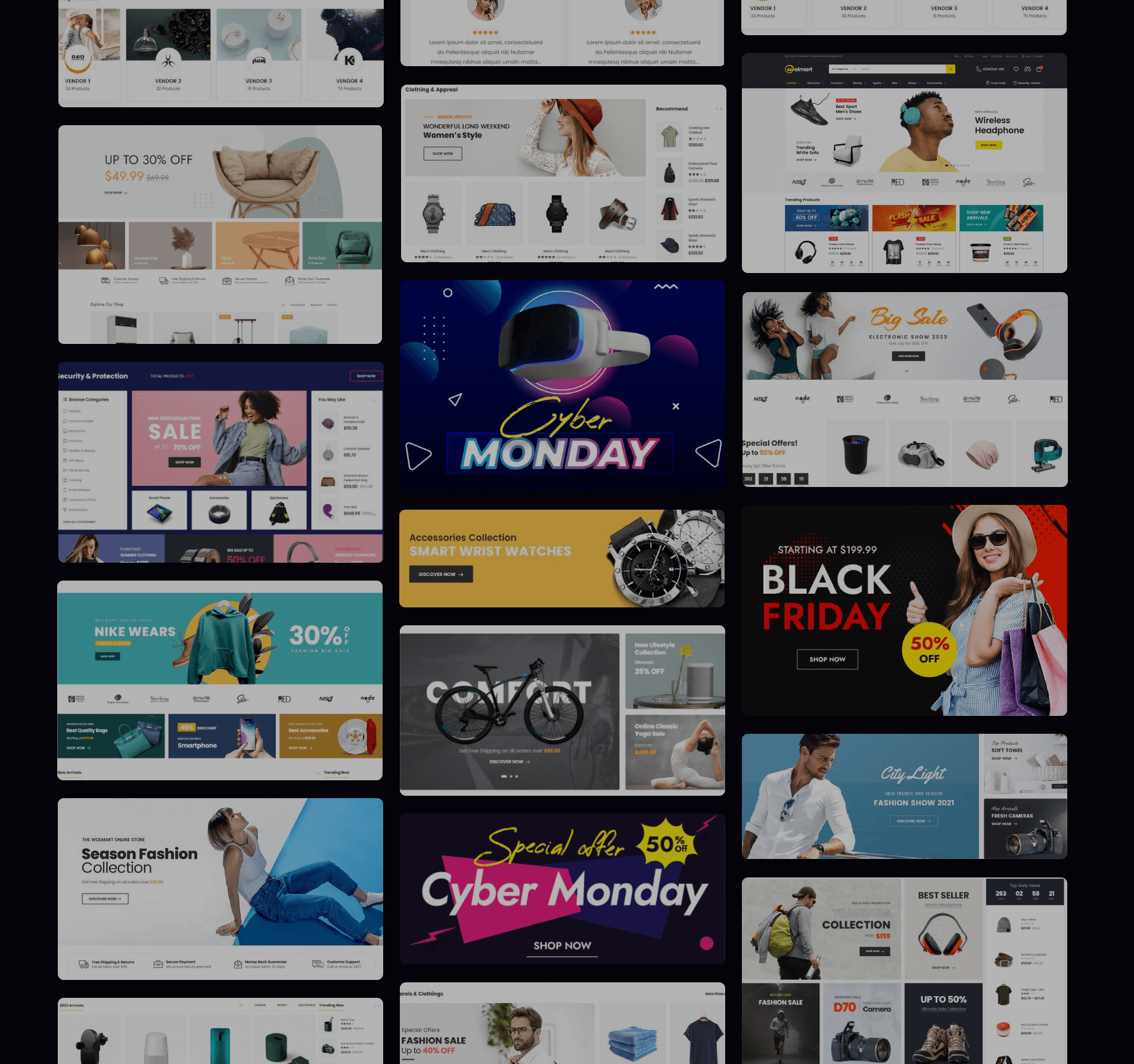 Wolmart Sale Banners