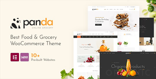 panda grocery wordpress theme