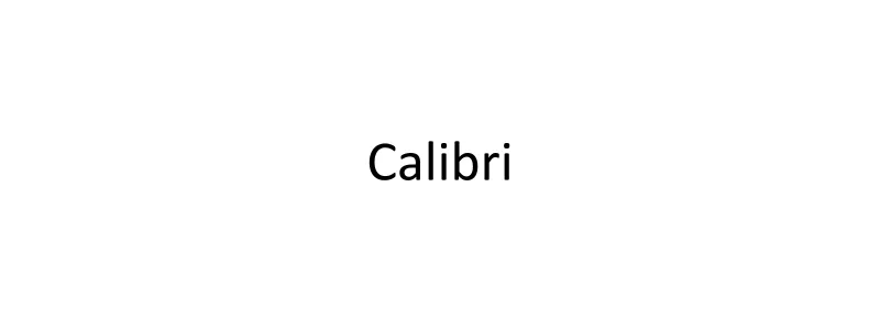 Calibri